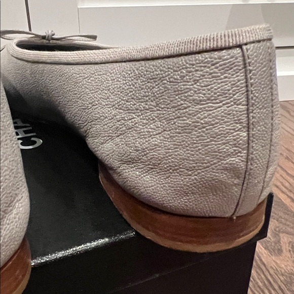 CHANEL Gray Caviar Ballet Flats - Picture 7 of 8